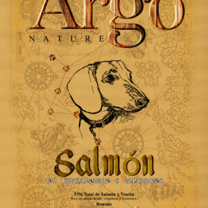 ARGO NATURE RAZA PEQUEÑA SALMÓN CON TRUCHA, BONIATO Y ESPÁRRAGOS PIENSO PARA PERROS