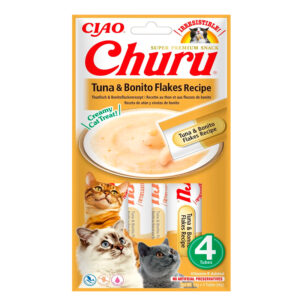 CIAO CHURU RECETA DE ATÚN Y VIRUTAS DE BONITO 4x14gr
