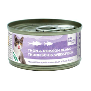 BUBIMEX BUBI NATURE ATÚN Y PESCADO BLANCO 70gr LATA PARA GATOS