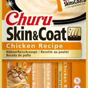 CIAO CHURU SKIN&COAT RECETA DE POLLO 4x14gr