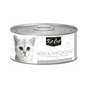 KIT CAT ATÚN Y ANCHOAS 80gr LATA PARA GATOS
