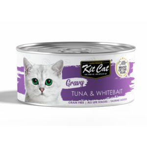 KIT CAT GRAVY ATÚN CON CHANQUETES 70gr LATA PARA GATOS