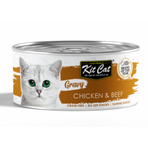 KIT CAT GRAVY POLLO Y TERNERA 70gr LATA PARA GATOS