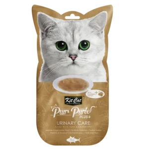 KIT CAT PURR PURÉE PLUS+ URINARY CARE ATÚN Y ARÁNDANOS 4x15gr