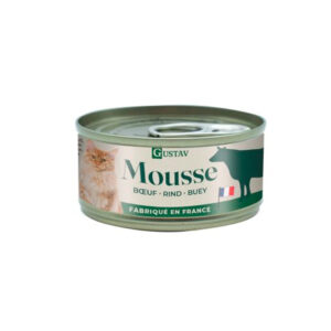 GUSTAV MOUSSE BUEY 85gr LATA PARA GATOS