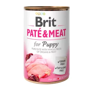 BRIT PATÉ&MEAT POLLO Y PAVO (PUPPY) LATA PARA PERROS