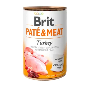 BRIT PATÉ&MEAT PAVO LATA PARA PERROS