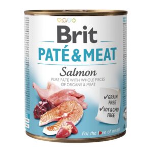 BRIT PATÉ&MEAT SALMÓN LATA PARA PERROS