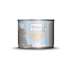 MJAMJAM POLLO ESCALDADO CON CALABAZA EN SALSA 185gr LATA PARA GATOS