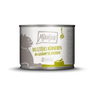 MJAMJAM POLLO CON CALABACIN AL VAPOR 200gr LATA PARA GATOS