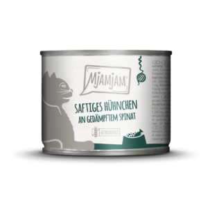 MJAMJAM POLLO CON ESPINACAS 200gr LATA PARA GATOS