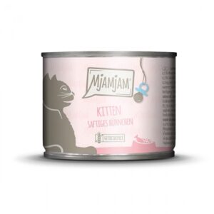 MJAMJAM KITTEN POLLO CON ACEITE DE SALMÓN 200gr LATA PARA GATOS