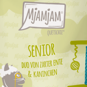 MJAMJAM SENIOR PATO Y CONEJO 200gr LATA PARA GATOS
