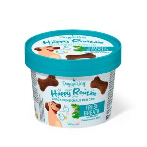 DOGGYEBAG HAPPY ROUTINE SNACK ALIENTO FRESCO CON MENTA 150gr