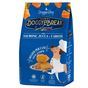 DOGGYEBAG SNACK GOURMET DOGGYEBREAK SALMÓN, CALABAZA Y ZANAHORIA 180gr