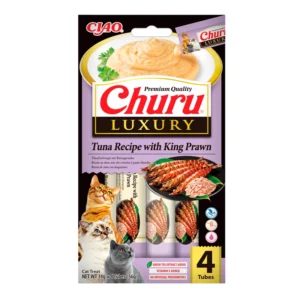 CIAO CHURU LUXURY RECETA DE ATÚN CON LANGOSTINOS 4x14gr