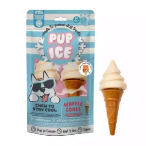 PUP ICE CUCURUCHO HELADO DE VAINILLA Y CACAHUETE 110gr (x2)