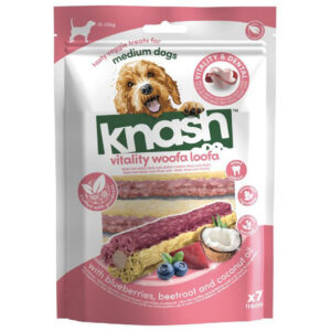 KNASH PALITOS VITALITY & DENTAL ARÁNDANOS, REMOLACHA, ACEITE DE COCO x7 10-25Kg