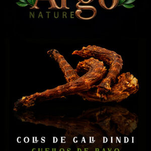 SNACKS ARGO NATURE CUELLOS DE PAVO PARA PERROS 200gr aprox.