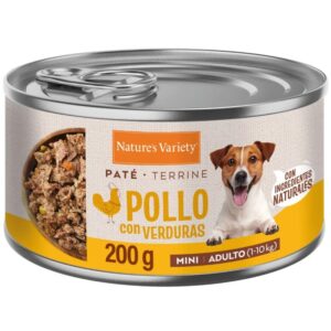NATURE’S VARIETY PATÉ MINI ADULT 1-10Kg POLLO CON VERDURAS 200gr LATA PARA PERROS