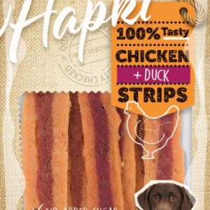 FLAMINGO STRIPS CHICKEN + DUCK 85gr SNACKS PARA PERROS