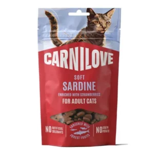 CARNILOVE SARDINA SNACKS PARA GATOS ADULTOS 50gr