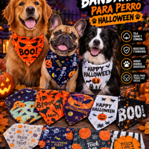 BANDANAS PARA PERROS XL HALLOWEEN